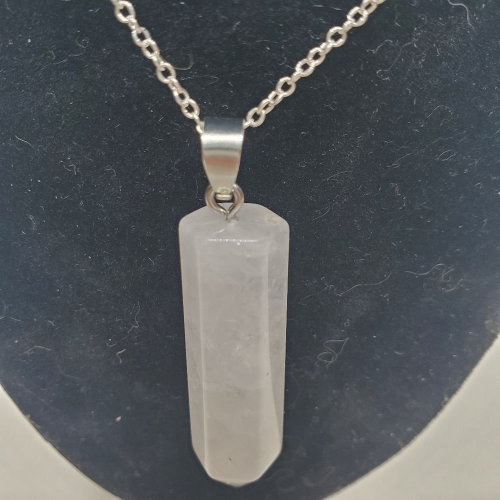 NEW Clear Quartz Sterling Necklace